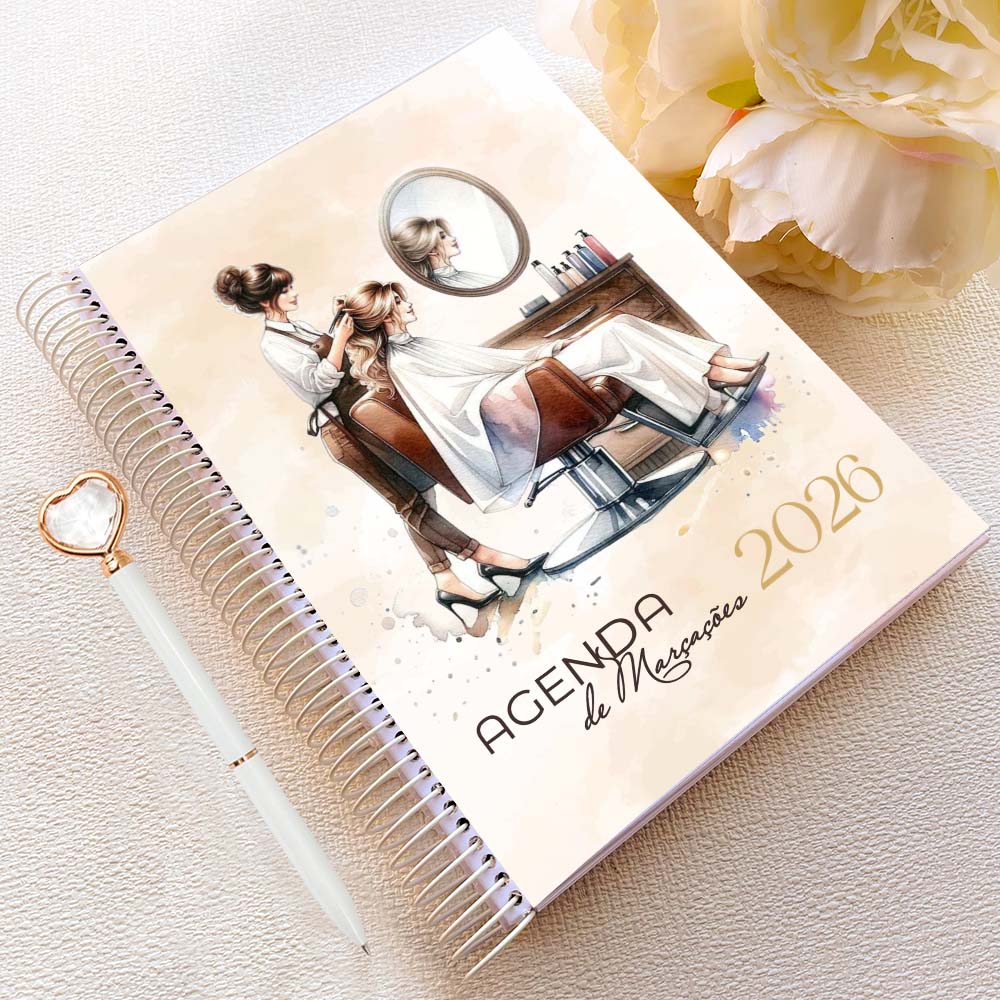 Agenda de Marcações 2026 | Hairdresser