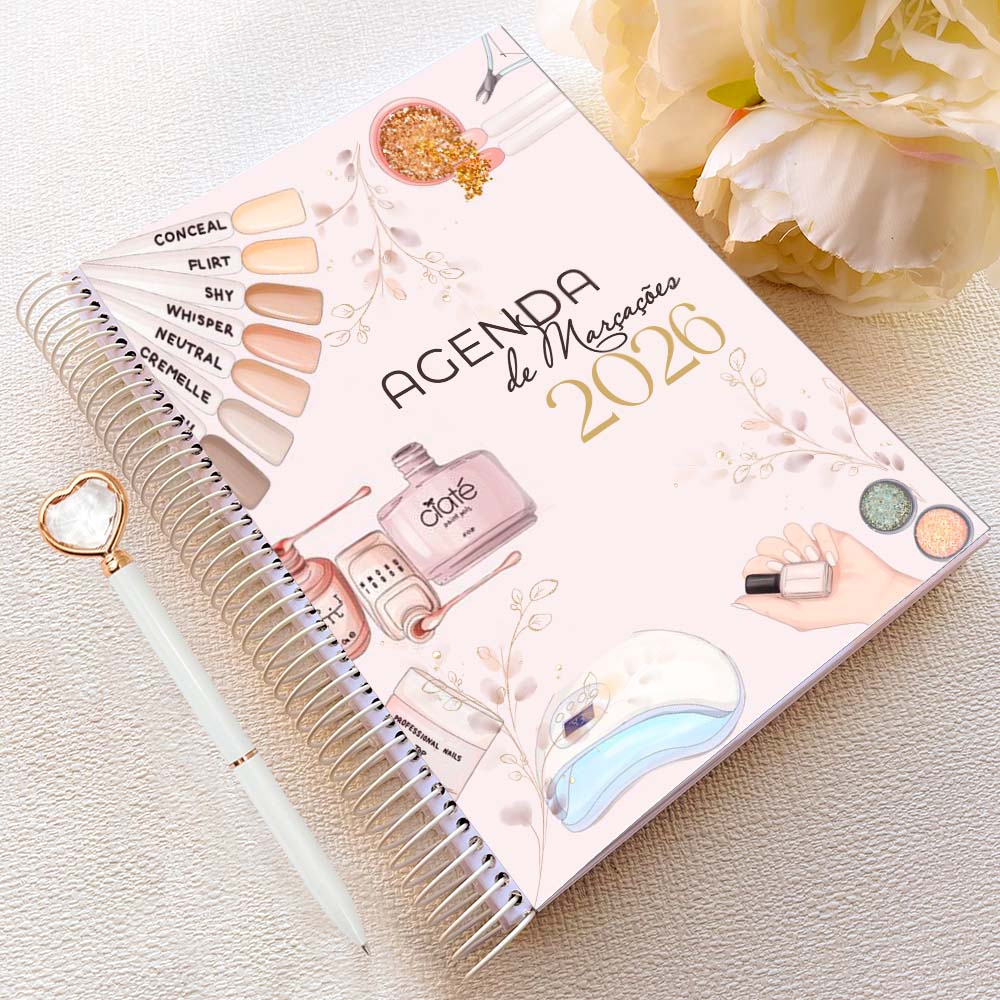 Agenda de Marcações 2026 | Nail Life