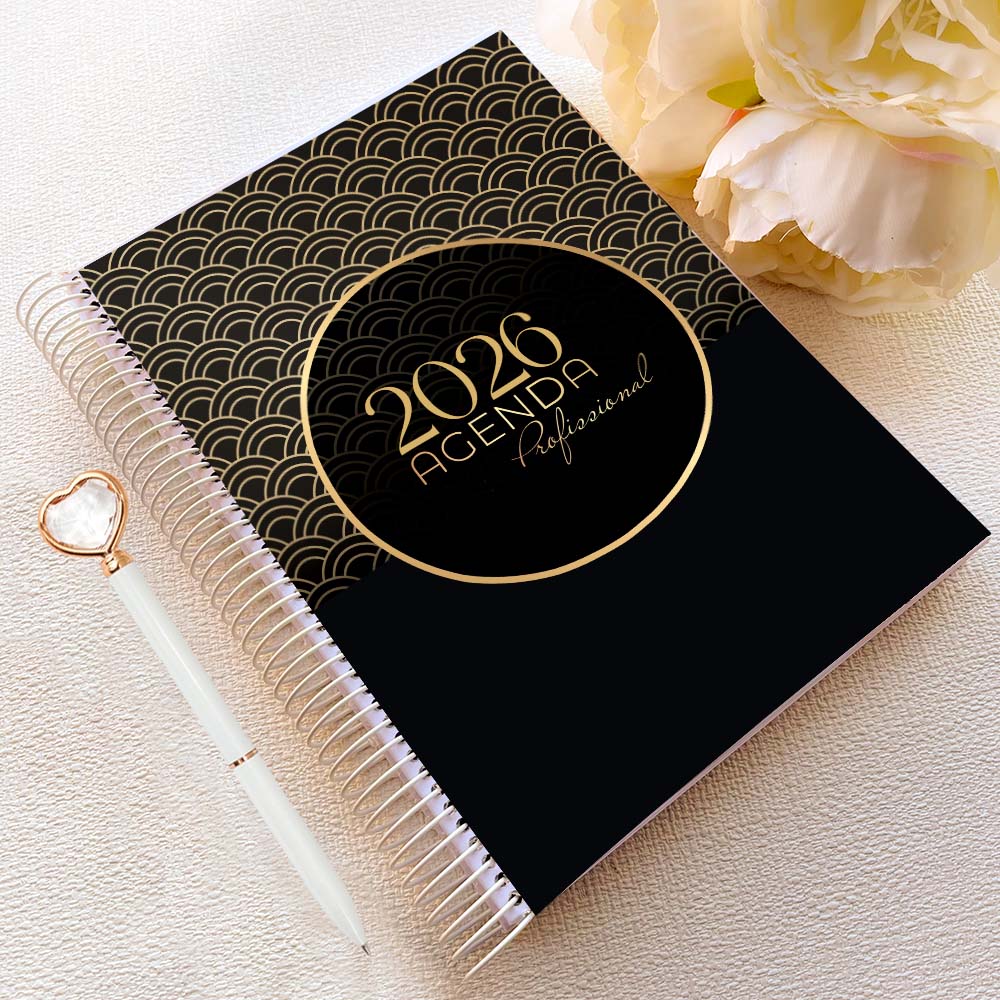 Agenda Profissional 2026 | Noir